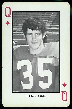 Chuck Jones 1973 Nebraska Playing Cards football card