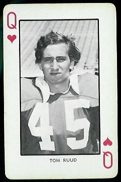 Tom Ruud 1973 Nebraska Playing Cards football card