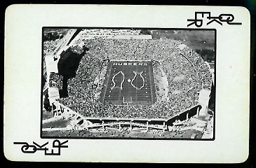 Memorial Stadium 1973 Nebraska Playing Cards football card