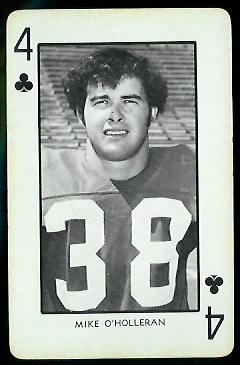 Mike O'Holleran 1973 Nebraska Playing Cards football card
