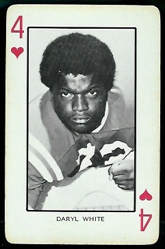 Daryl White 1973 Nebraska Playing Cards football card Daryl White 1973 Nebraska Playing Cards football card