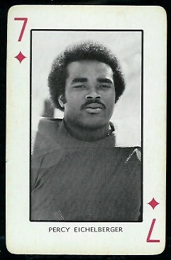 Percy Eichelberger 1973 Nebraska Playing Cards football card