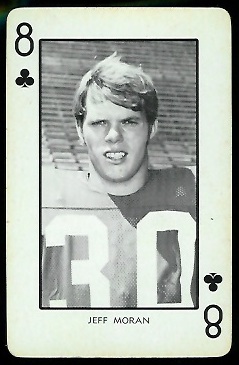 Jeff Moran 1973 Nebraska Playing Cards football card