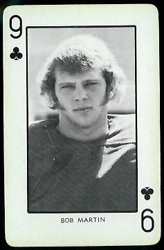 Bob Martin 1973 Nebraska Playing Cards football card