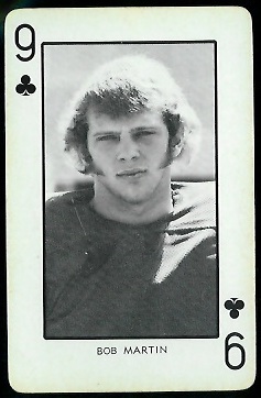 Bob Martin 1973 Nebraska Playing Cards football card Bob Martin 1973 Nebraska Playing Cards football card
