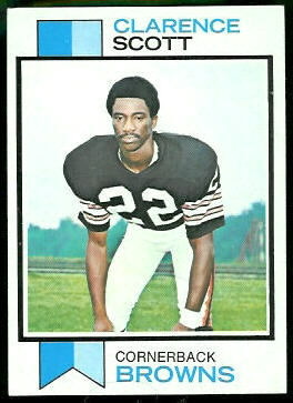 Clarence Scott 1973 Topps football card Clarence Scott 1973 Topps football card