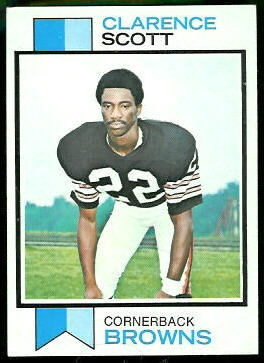 Clarence Scott 1973 Topps football card