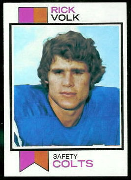 Rick Volk 1973 Topps football card