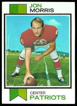 Jon Morris 1973 Topps football card Jon Morris 1973 Topps football card