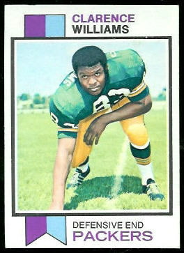 Clarence Williams 1973 Topps football card