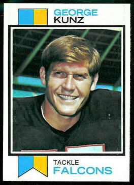 George Kunz 1973 Topps football card