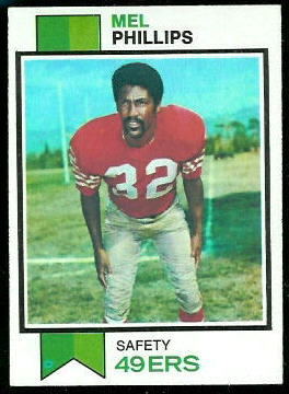 Mel Phillips 1973 Topps football card