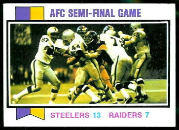 AFC Semi-Final Game 1973 Topps football card