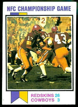 NFC Championship Game 1973 Topps football card