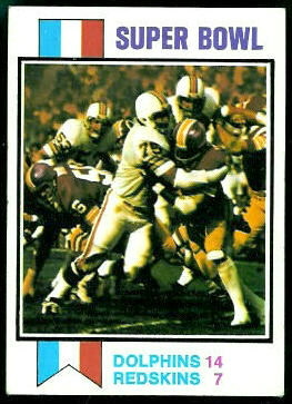 Super Bowl 1973 Topps football card