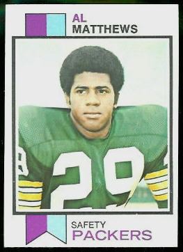 Al Matthews 1973 Topps football card