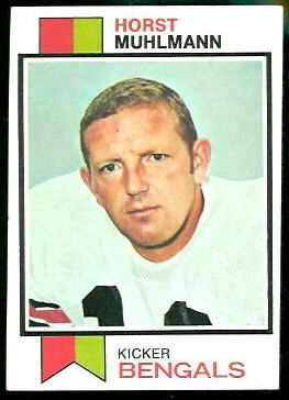 Horst Muhlmann 1973 Topps football card