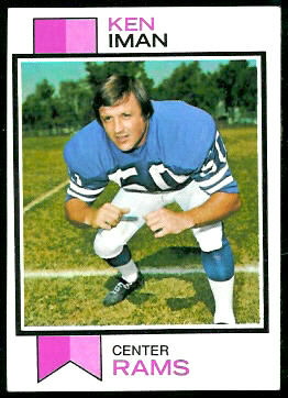 Ken Iman 1973 Topps football card