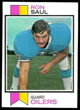 Ron Saul 1973 Topps football card