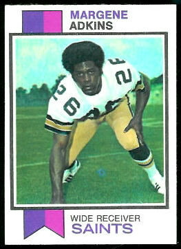 Margene Adkins 1973 Topps football card