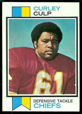 Curley Culp 1973 Topps football card Curley Culp 1973 Topps football card