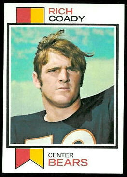 Rich Coady 1973 Topps football card