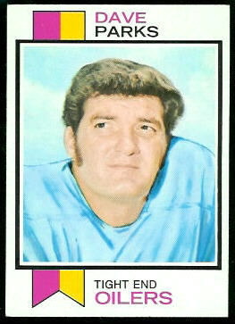 Dave Parks 1973 Topps football card