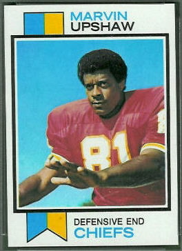 Marvin Upshaw 1973 Topps football card