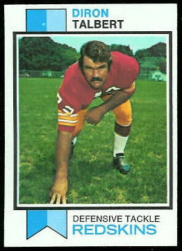 Diron Talbert 1973 Topps football card