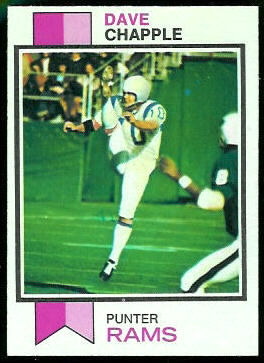 Dave Chapple 1973 Topps football card