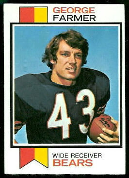 George Farmer 1973 Topps football card