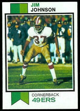 Jim Johnson 1973 Topps football card