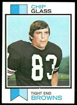 Chip Glass 1973 Topps football card