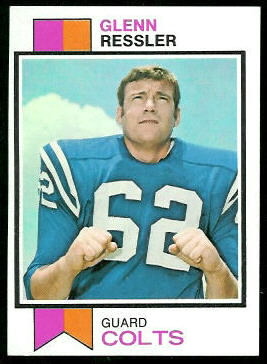 Glenn Ressler 1973 Topps football card Glenn Ressler 1973 Topps football card