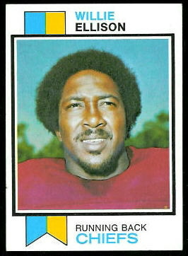 Willie Ellison 1973 Topps football card