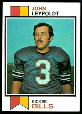 John Leypoldt 1973 Topps football card