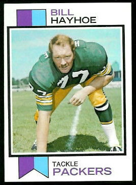 Bill Hayhoe 1973 Topps football card