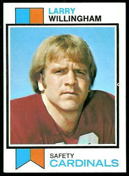 Larry Willingham 1973 Topps football card