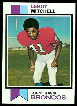 Leroy Mitchell 1973 Topps football card