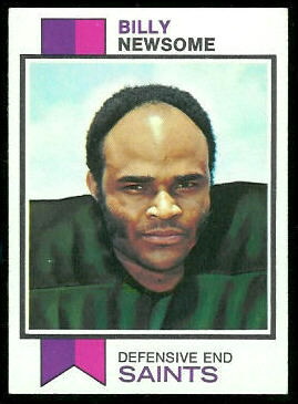 Billy Newsome 1973 Topps football card