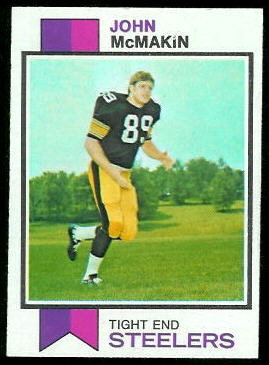 John McMakin 1973 Topps football card