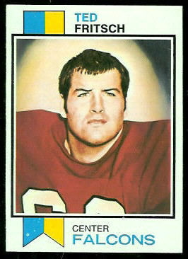 Ted Fritsch Jr. 1973 Topps football card