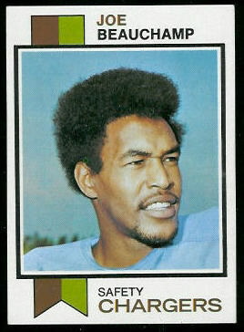 Joe Beauchamp 1973 Topps football card