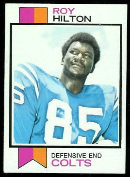 Roy Hilton 1973 Topps football card