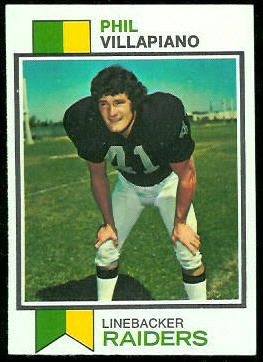 Phil Villapiano 1973 Topps football card