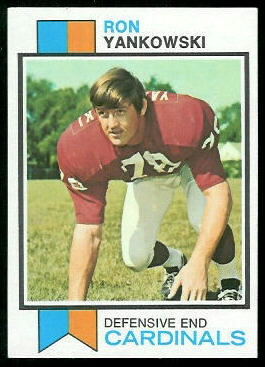 Ron Yankowski 1973 Topps football card