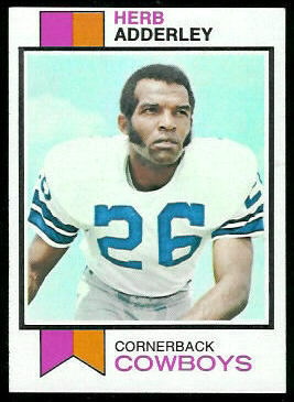 Herb Adderley 1973 Topps football card