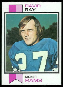 David Ray 1973 Topps football card