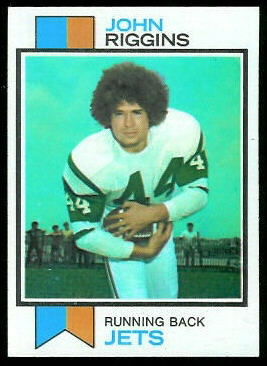 John Riggins 1973 Topps football card