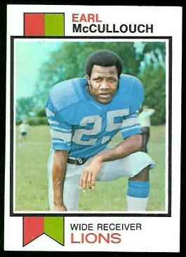 Earl McCullouch 1973 Topps football card